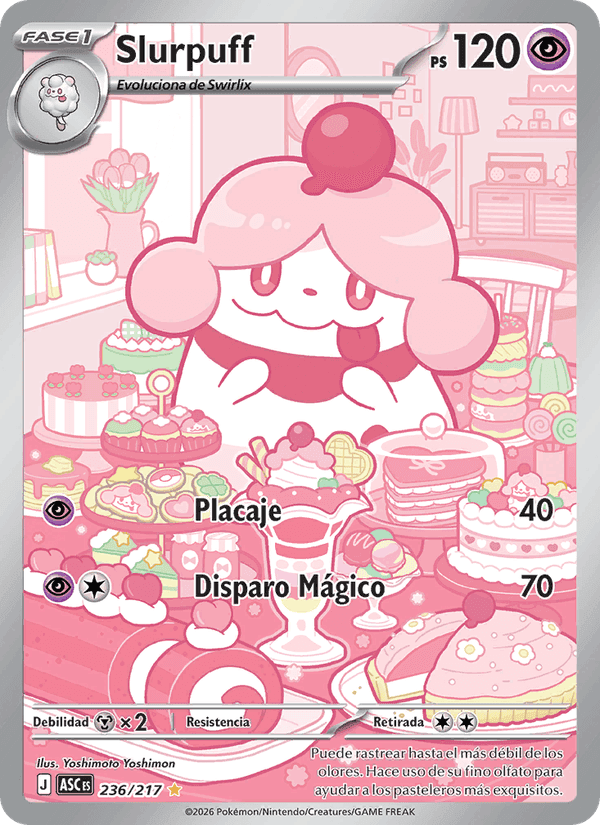 Slurpuff, carta 236 de Héroes Ascendentes