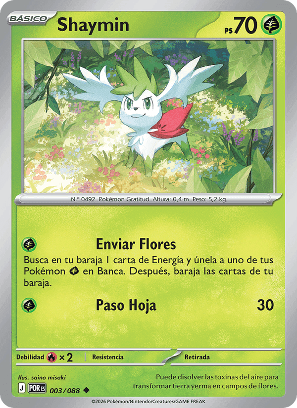 Shaymin, carta 003 de Equilibrio Perfecto