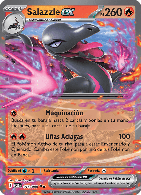 Salazzle ex, carte 016 de Equilibrio Perfecto