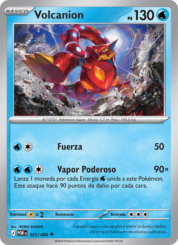 Volcanion, carta 025 de Equilibrio Perfecto