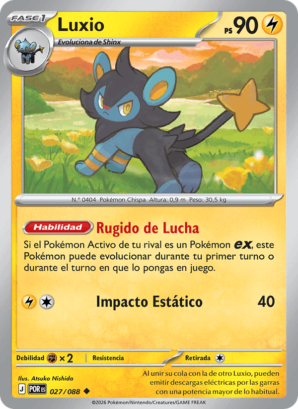 Luxio, carte 027 de Equilibrio Perfecto