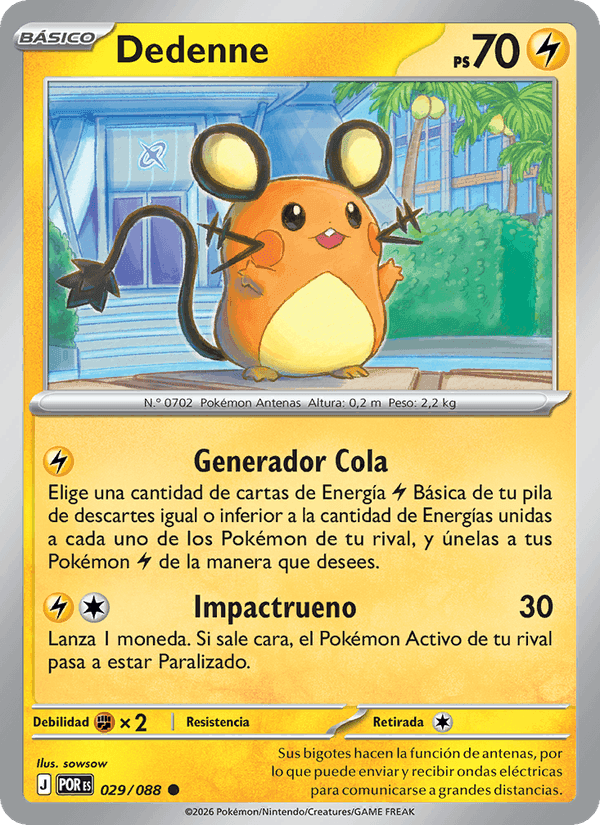 Dedenne, carte 029 de Equilibrio Perfecto