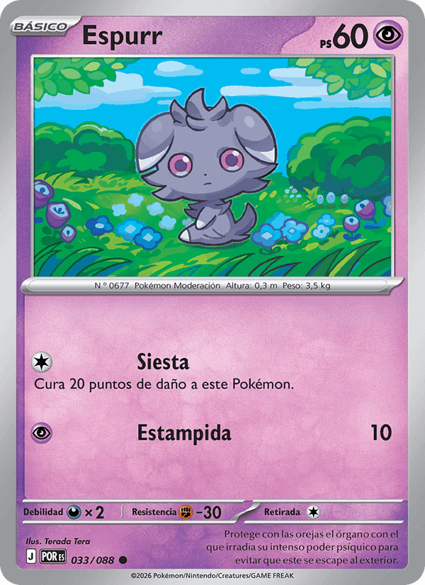 Espurr, carta 033 de Equilibrio Perfecto