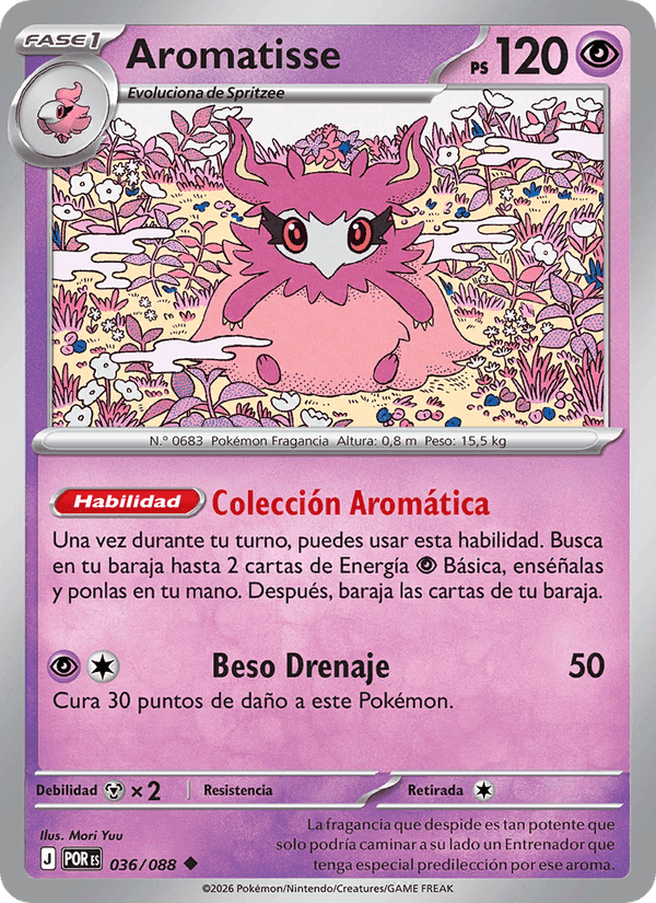 Aromatisse, carta 036 de Equilibrio Perfecto