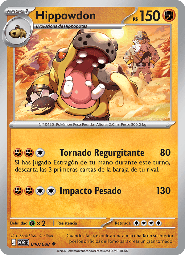 Hippowdon, carte 040 de Equilibrio Perfecto