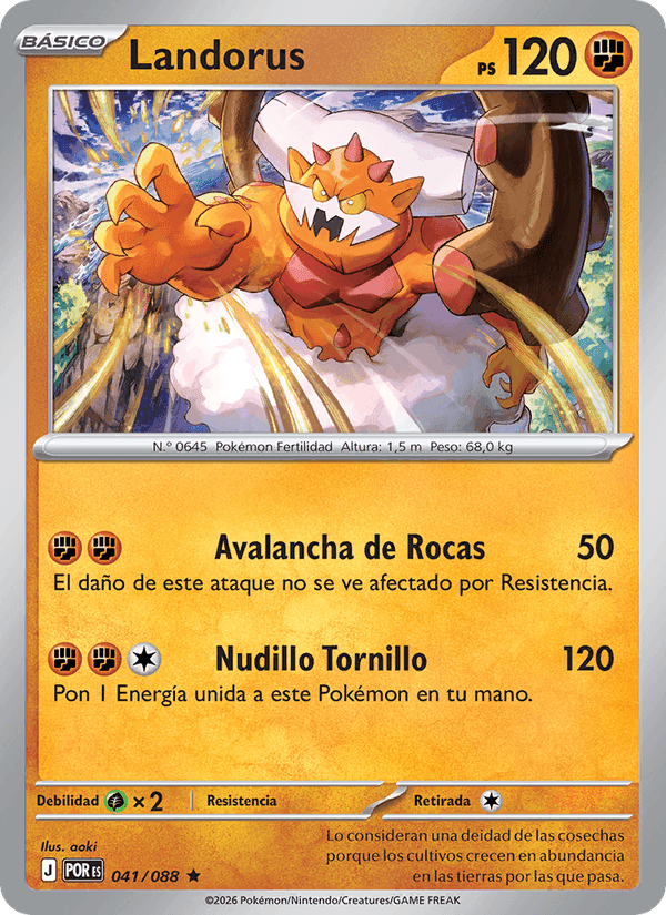 Landorus, carte 041 de Equilibrio Perfecto