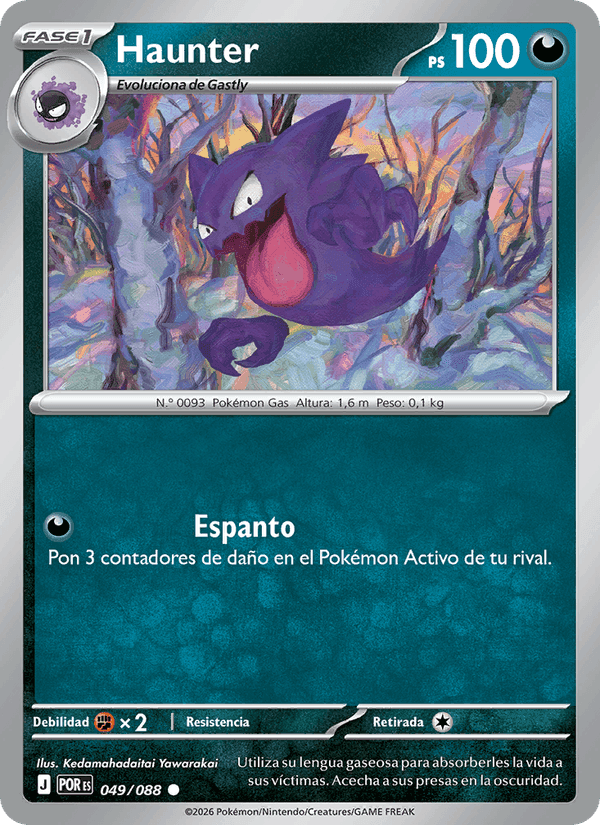 Haunter, carta 049 de Equilibrio Perfecto