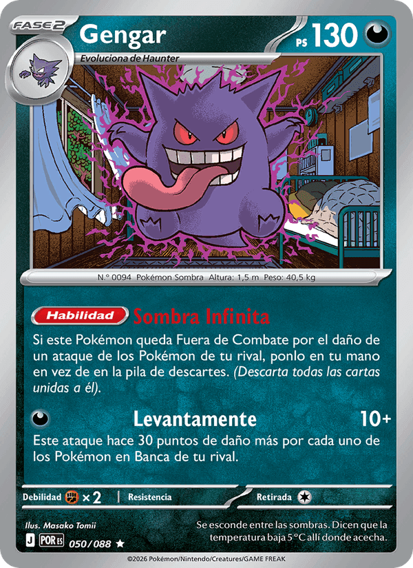 Gengar, carta 050 de Equilibrio Perfecto