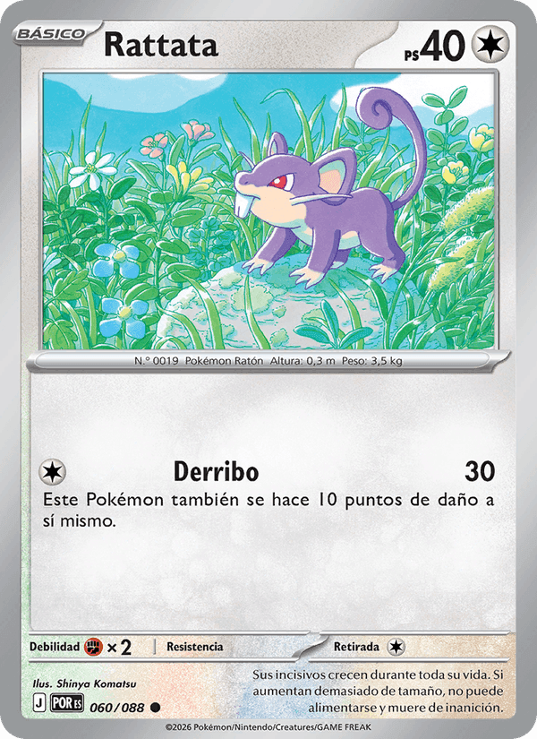 Rattata, card 060 from Equilibrio Perfecto