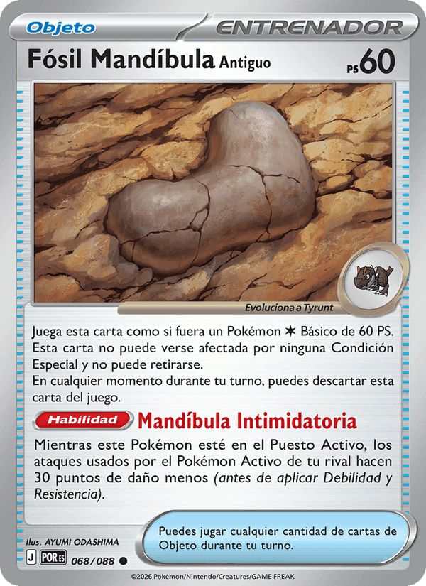 Fósil Mandíbula Antiguo, carta 068 de Equilibrio Perfecto