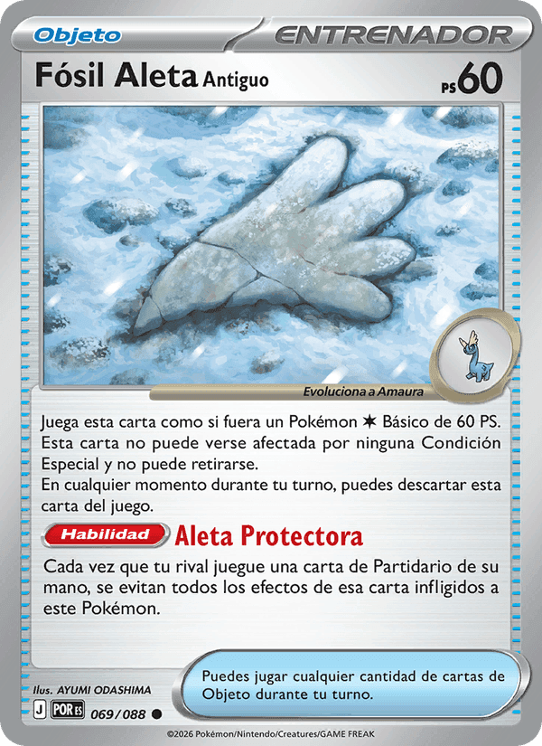 Fósil Aleta Antiguo, card 069 from Equilibrio Perfecto