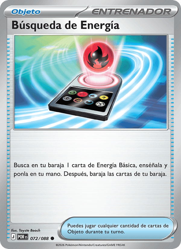 Búsqueda de Energía, carta 072 de Equilibrio Perfecto