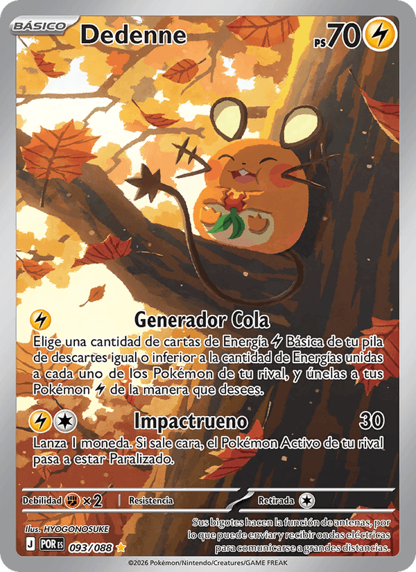 Dedenne, carte 093 de Equilibrio Perfecto