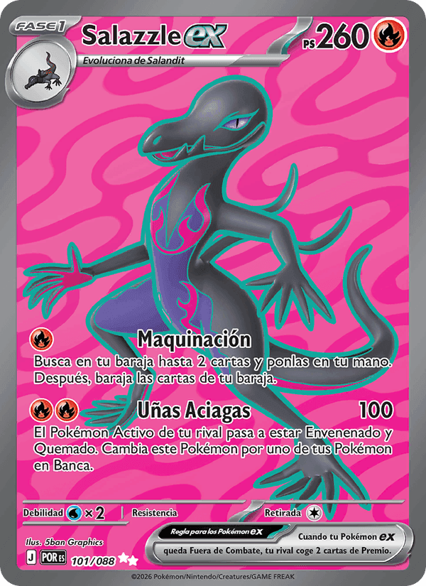 Salazzle ex, carta 101 de Equilibrio Perfecto