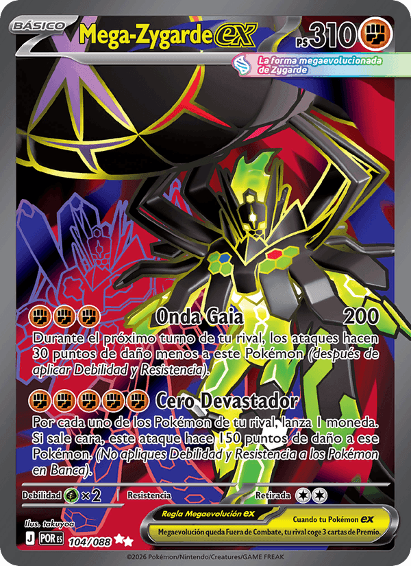 Mega-Zygarde ex, carta 104 di Equilibrio Perfecto