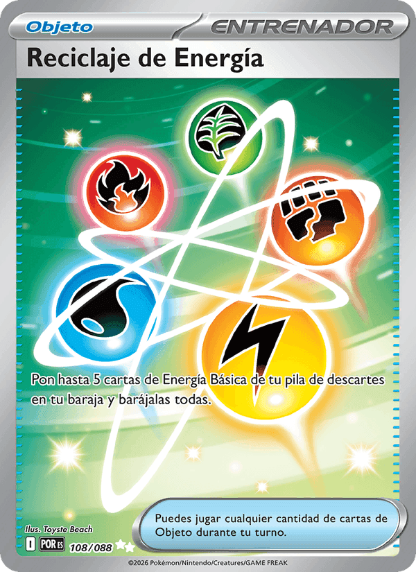 Reciclaje de Energía, carta 108 de Equilibrio Perfecto