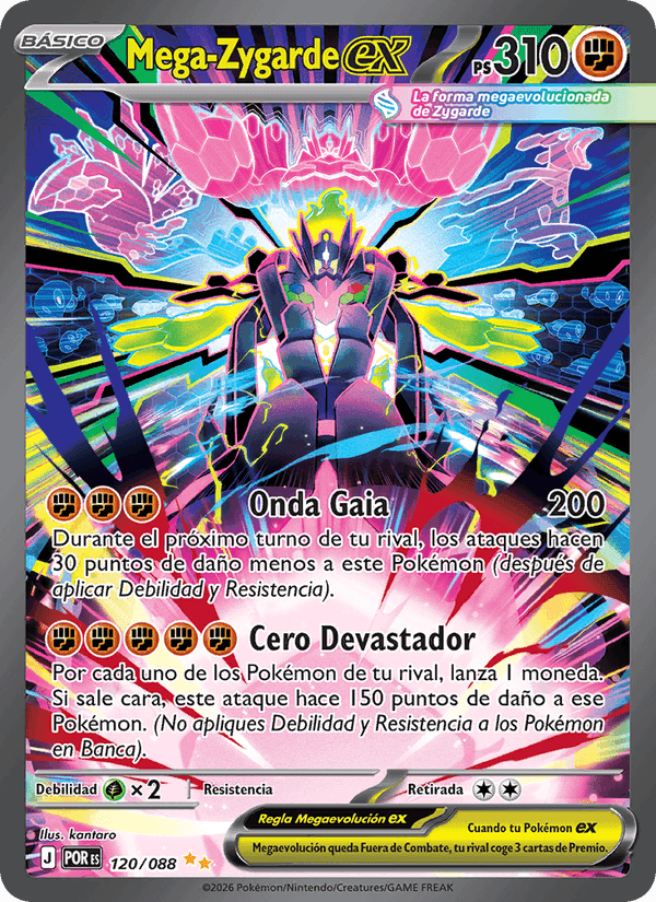 Mega-Zygarde ex, carta 120 de Equilibrio Perfecto