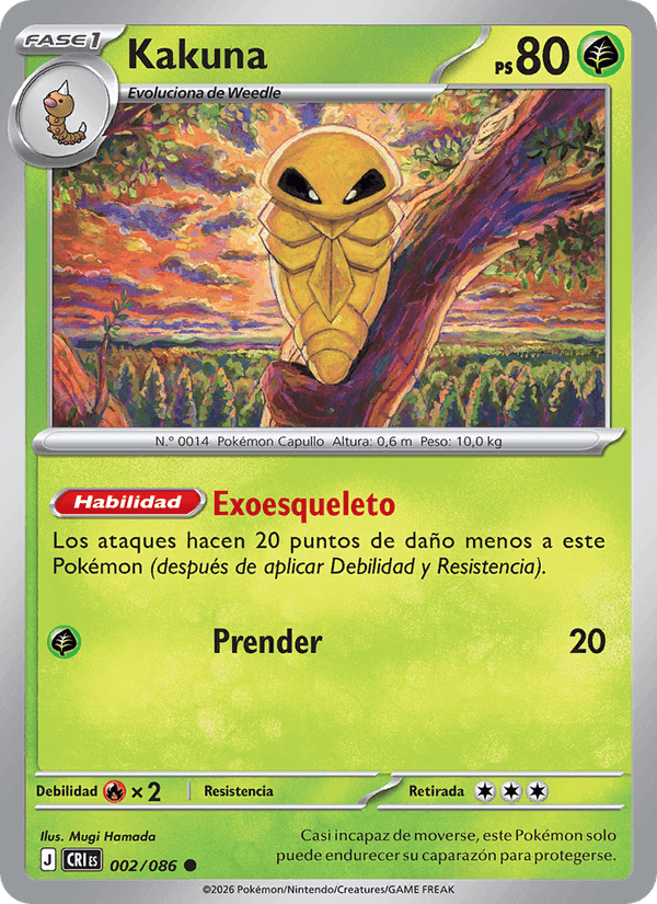 Kakuna, carta 002 di Caos Creciente