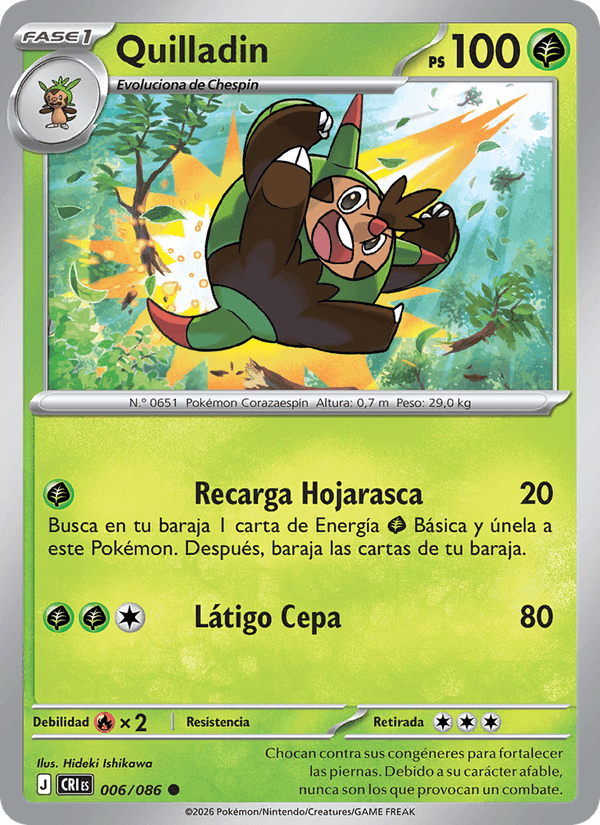 Quilladin, carte 006 de Caos Creciente