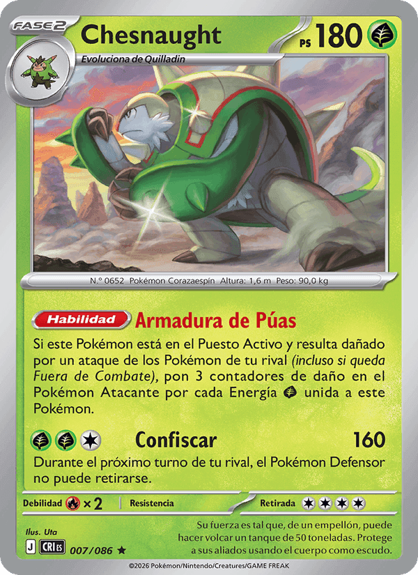 Chesnaught, carta 007 di Caos Creciente