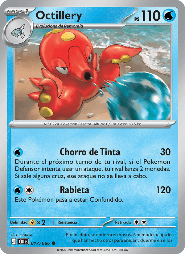 Octillery, carta 017 di Caos Creciente