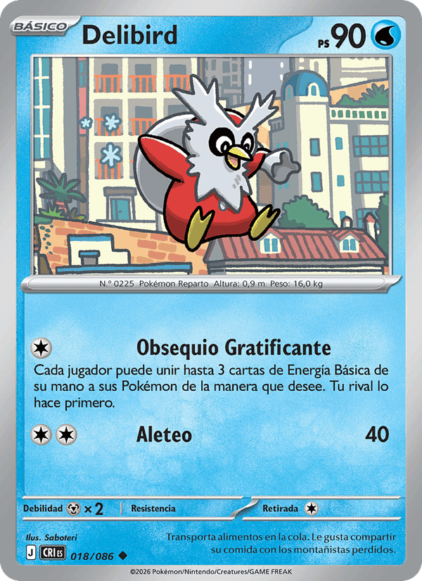 Delibird, carte 018 de Caos Creciente