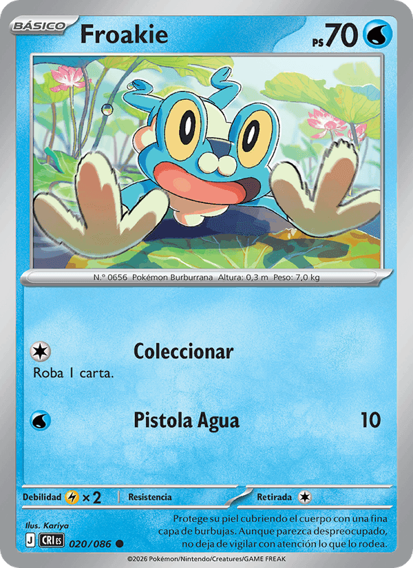 Froakie, card 020 from Caos Creciente