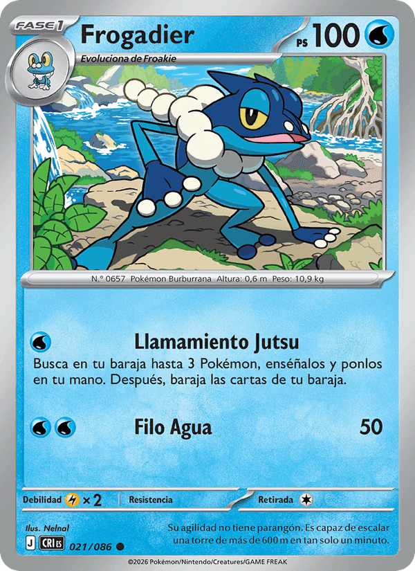 Frogadier, carta 021 de Caos Creciente