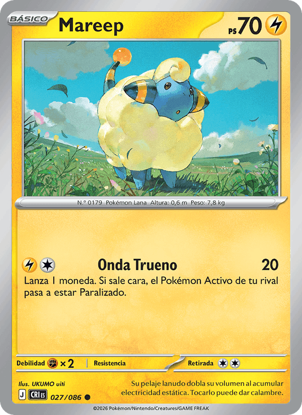 Mareep, carte 027 de Caos Creciente
