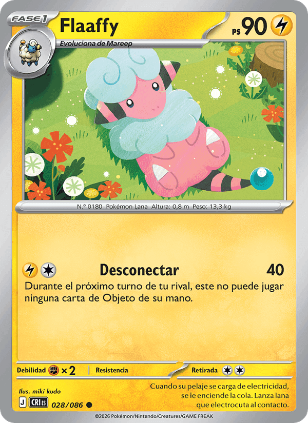 Flaaffy, carta 028 di Caos Creciente