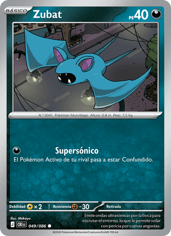 Zubat, carte 049 de Caos Creciente