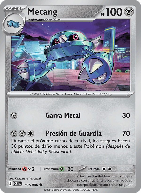 Metang, carte 060 de Caos Creciente