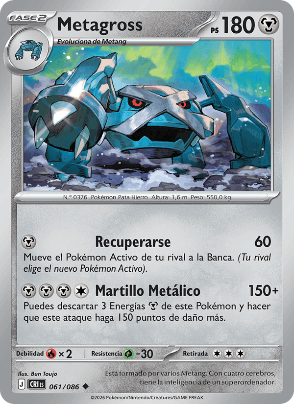 Metagross, carta 061 de Caos Creciente