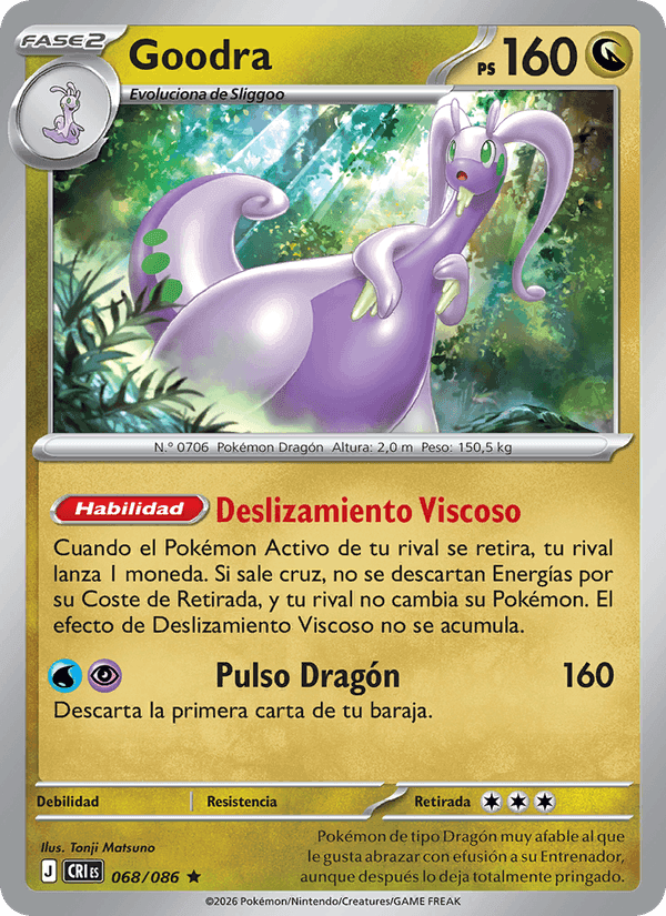 Goodra, carta 068 di Caos Creciente