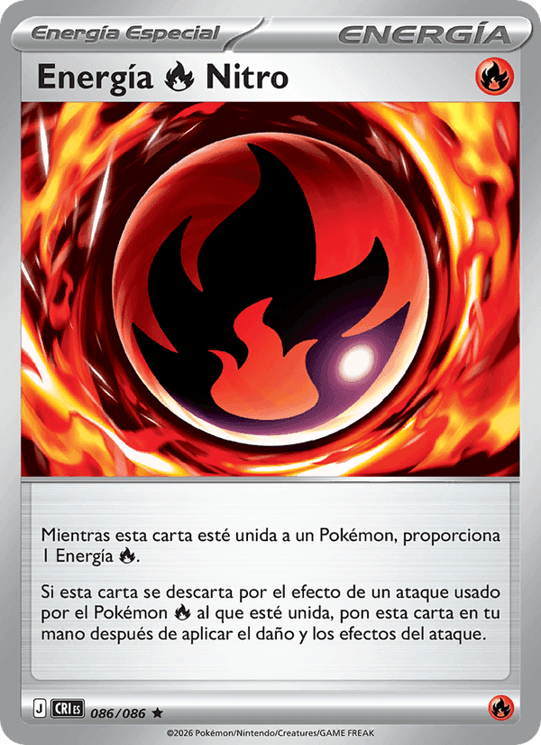 Energía Fire Nitro, card 086 from Caos Creciente