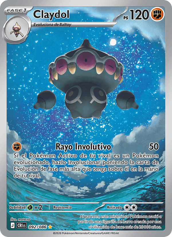 Claydol, card 092 from Caos Creciente