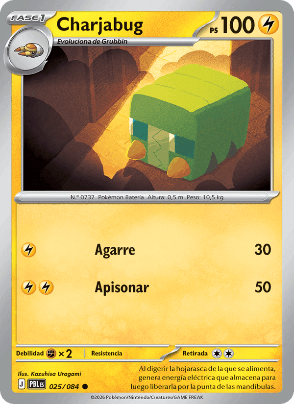Charjabug, card 025 from Oscuridad Absoluta