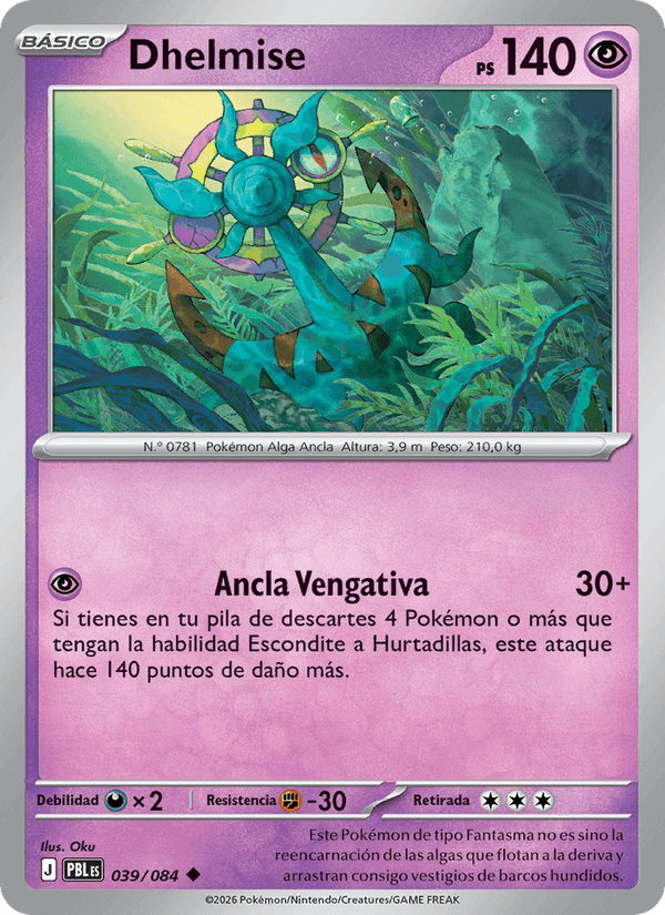 Dhelmise, card 039 from Oscuridad Absoluta