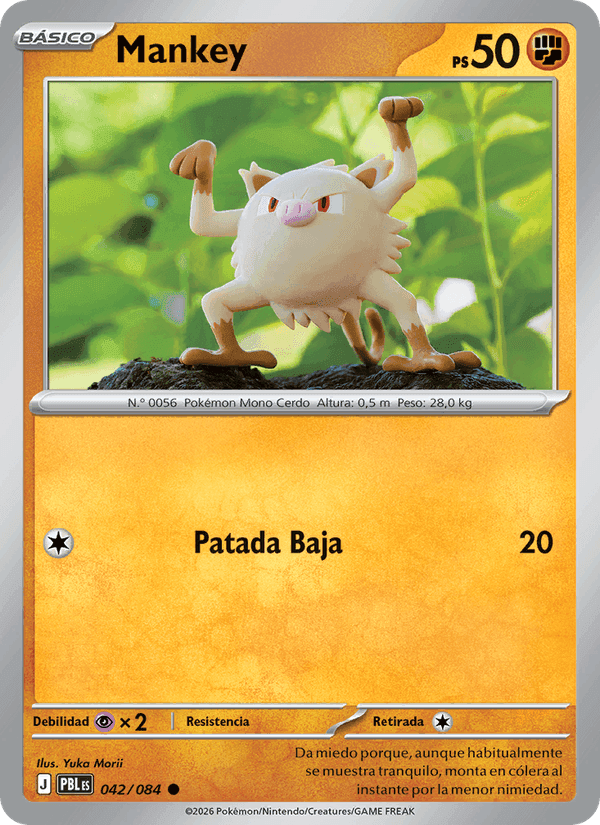 Mankey, carte 042 de Oscuridad Absoluta