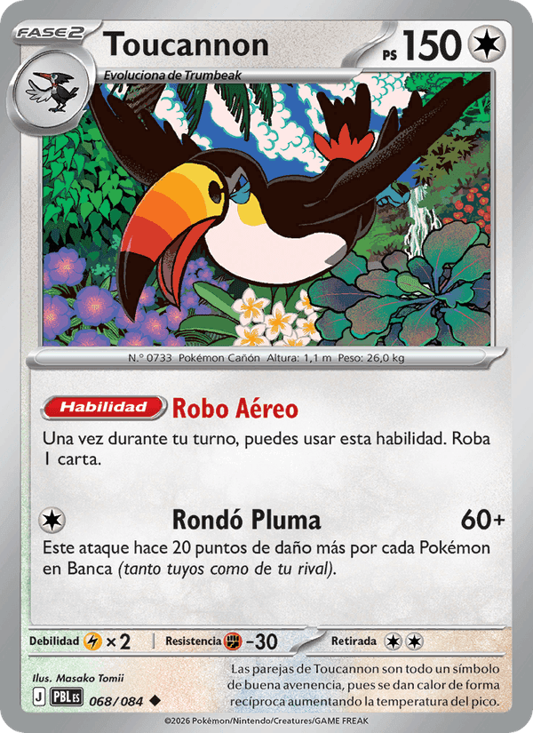 Toucannon, card 068 from Oscuridad Absoluta