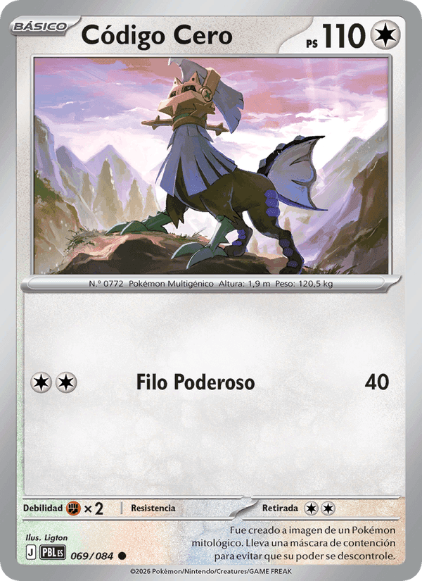 Código Cero, carta 069 de Oscuridad Absoluta
