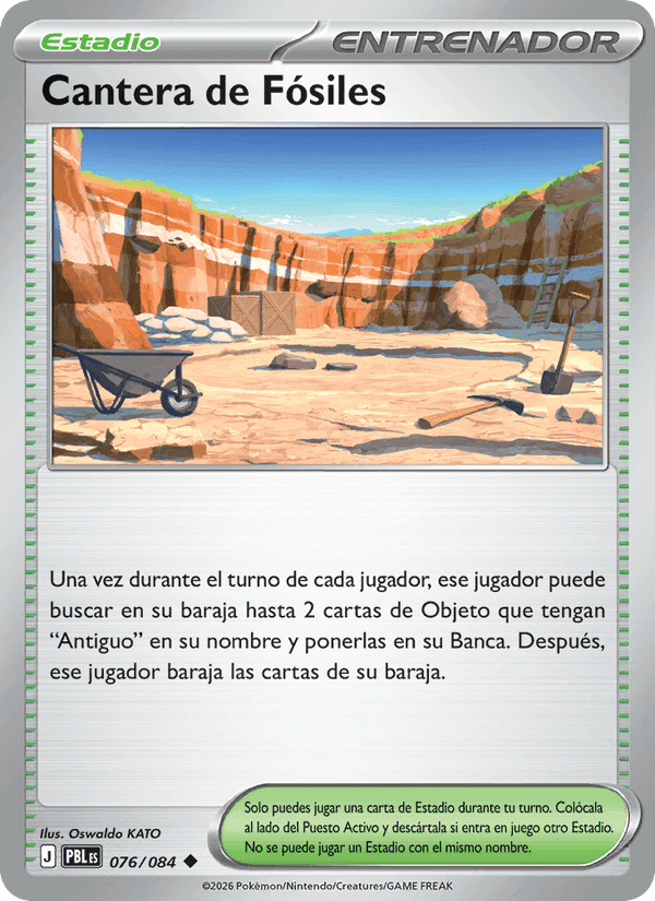 Cantera de Fósiles, carta 076 de Oscuridad Absoluta