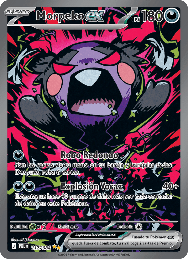 Morpeko ex, carte 117 de Oscuridad Absoluta