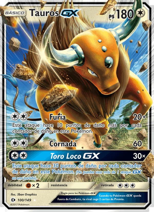 Tauros GX, carta 100 de Sol y Luna