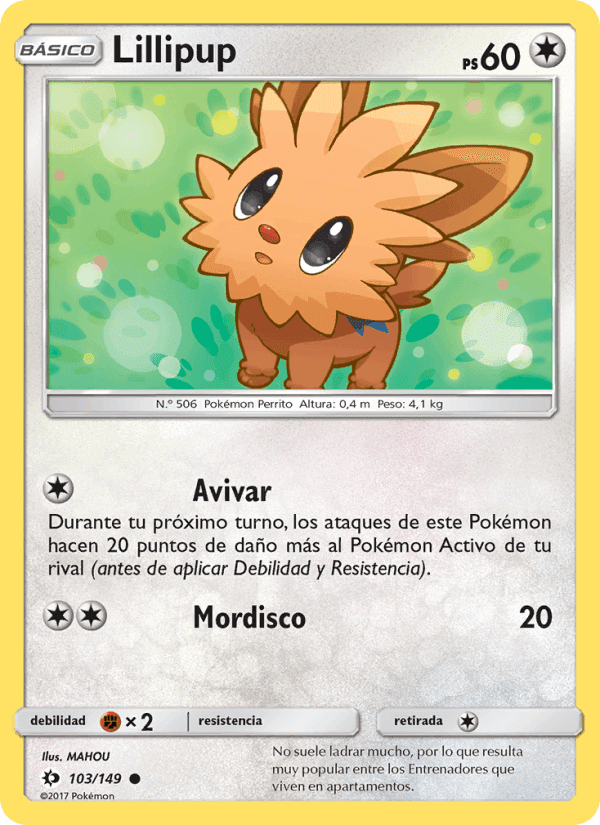 Lillipup, carta 103 de Sol y Luna