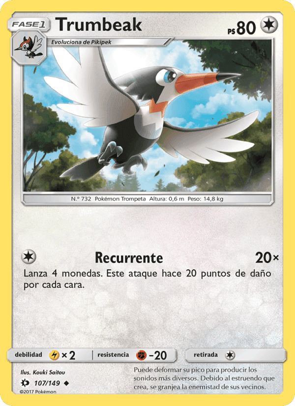Trumbeak, carta 107 de Sol y Luna