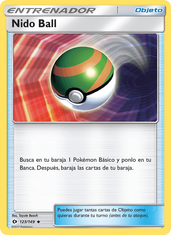 Nido Ball, carta 123 de Sol y Luna