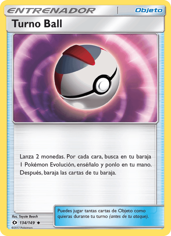 Turno Ball, card 134 from Sol y Luna