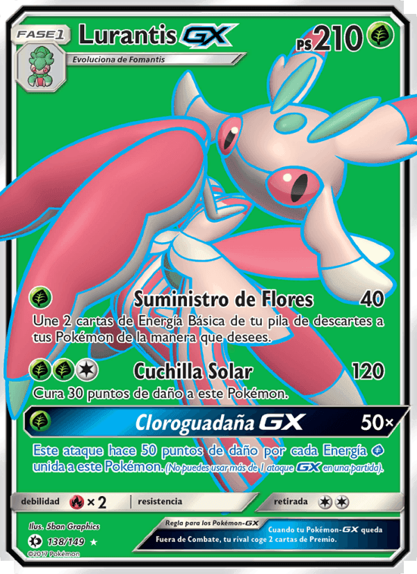 Lurantis GX, card 138 from Sol y Luna