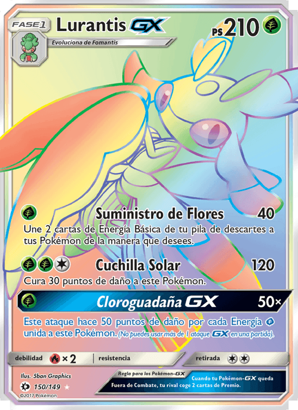 Lurantis GX, carta 150 de Sol y Luna